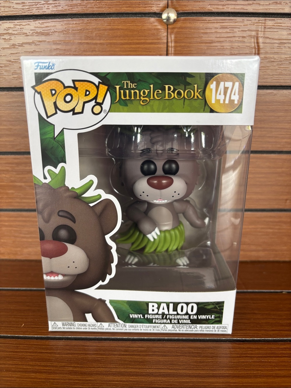 Funko Pop! Baloo The Jungle Book Vinyl Figure - Brown & Green